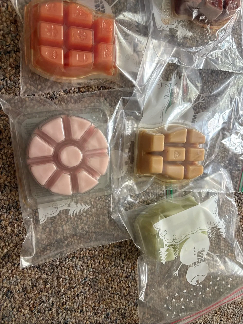 7 Scentsy Wax Melt Bundle Disney Fall Apple Christmas AS IS